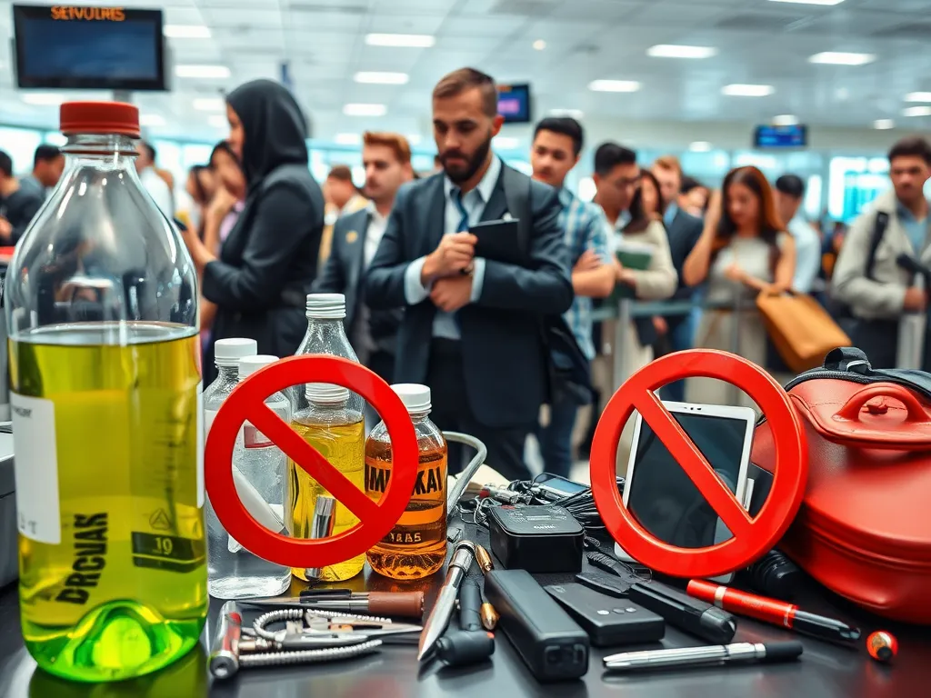 Czego nie można brać do samolotu?