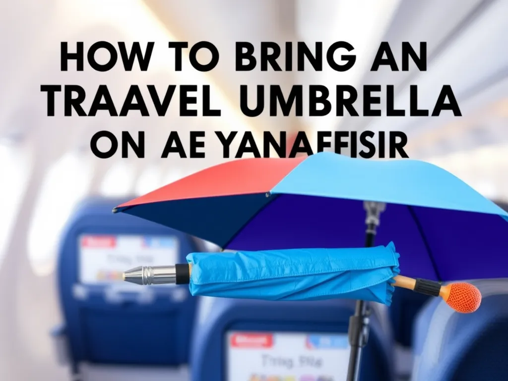 Czy można wziąć parasol do samolotu Ryanair?